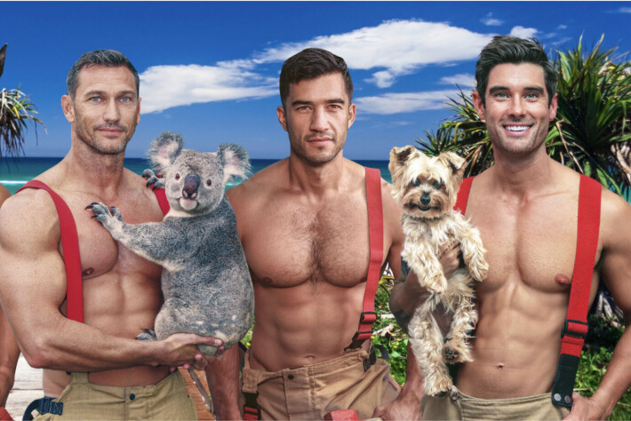 Hot op Instagram: de Australian Firefighters van de kalender, maar nu bewegend in beeld