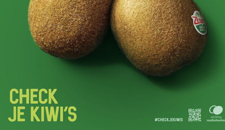 Check je kiwi’s: Zespri en Stichting Zaadbalkanker humoristische campagne