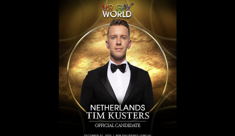 Tim Küsters vertegenwoordigt Nederland tijdens Mr Gay World 2025 in Manila